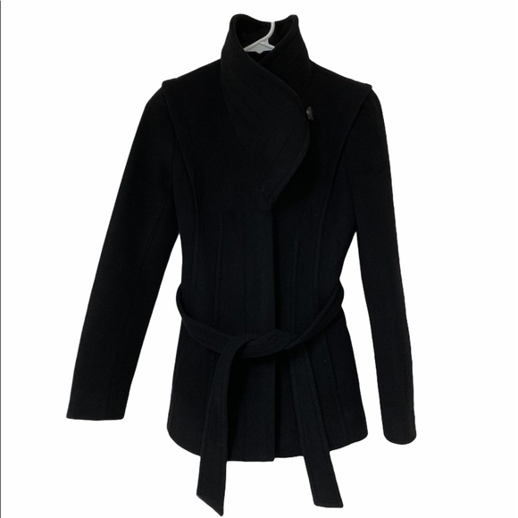 Babaton Connor Short Belted Wool Coat - Picture 3 of 9